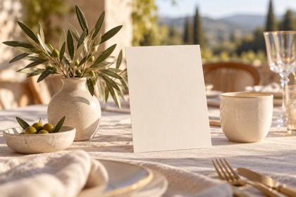 Warm plants and ceramics editorial photography